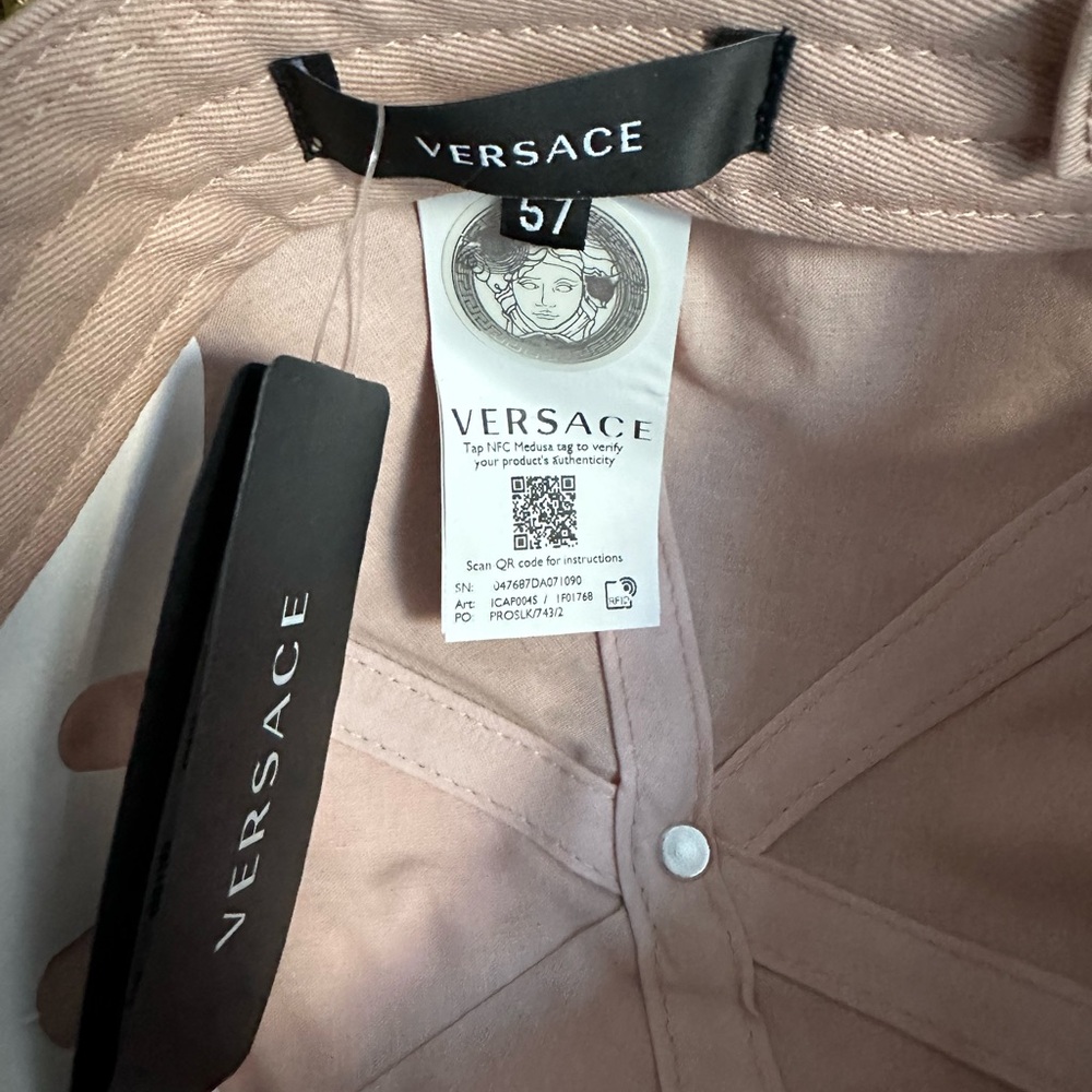 NWT Versace Medusa Logo Unisex Baseball Hat size 57cm - Picture 4 of 8